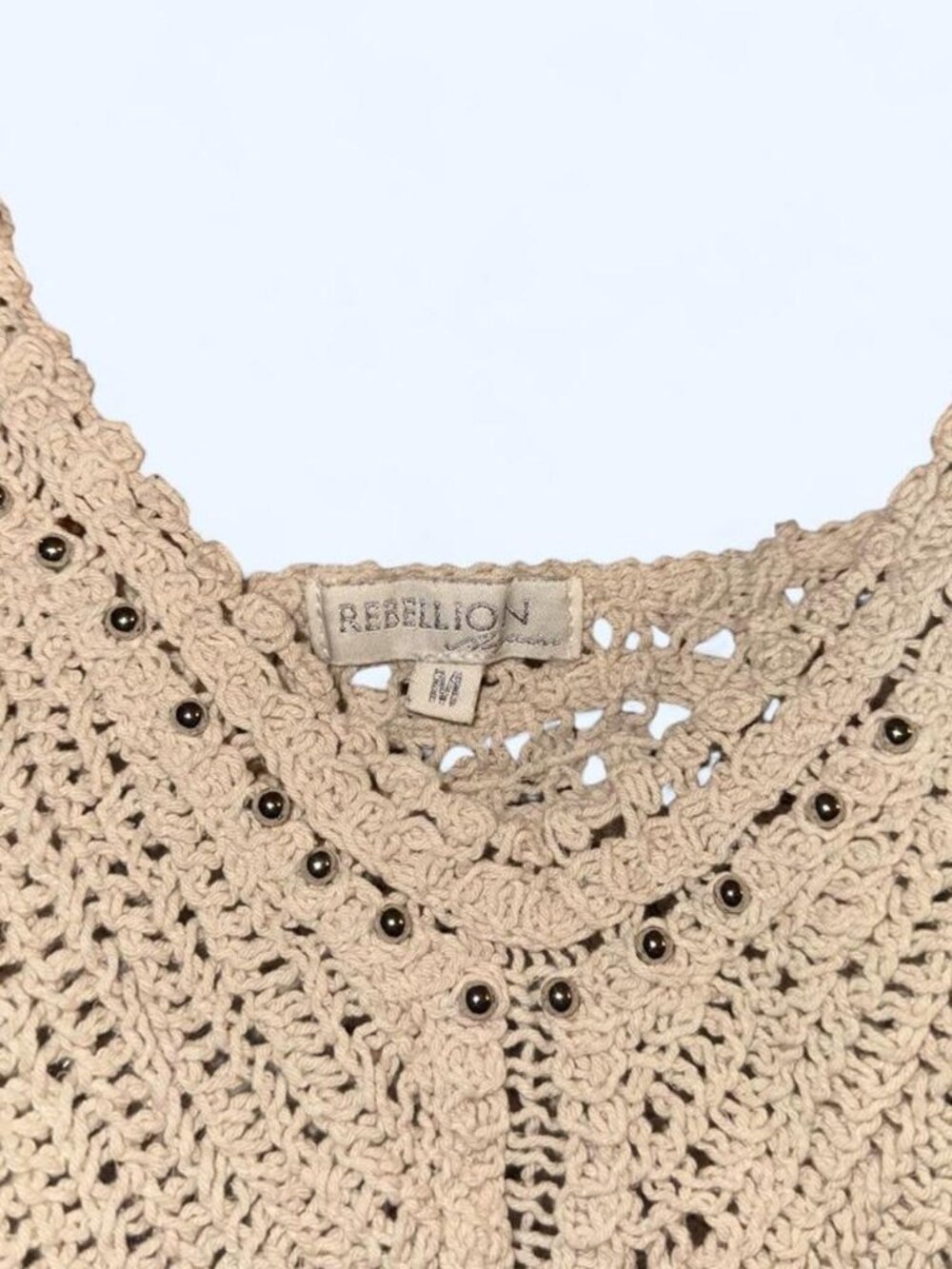 Womens Rebellion Crochet Tank - Picture 2 of 4